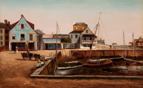 The Plaza Basin in St. Augustine, Florida painting by Frank Shapleigh.