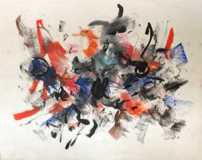 1963 untitled 017 abstract painting by John Von Wicht.
