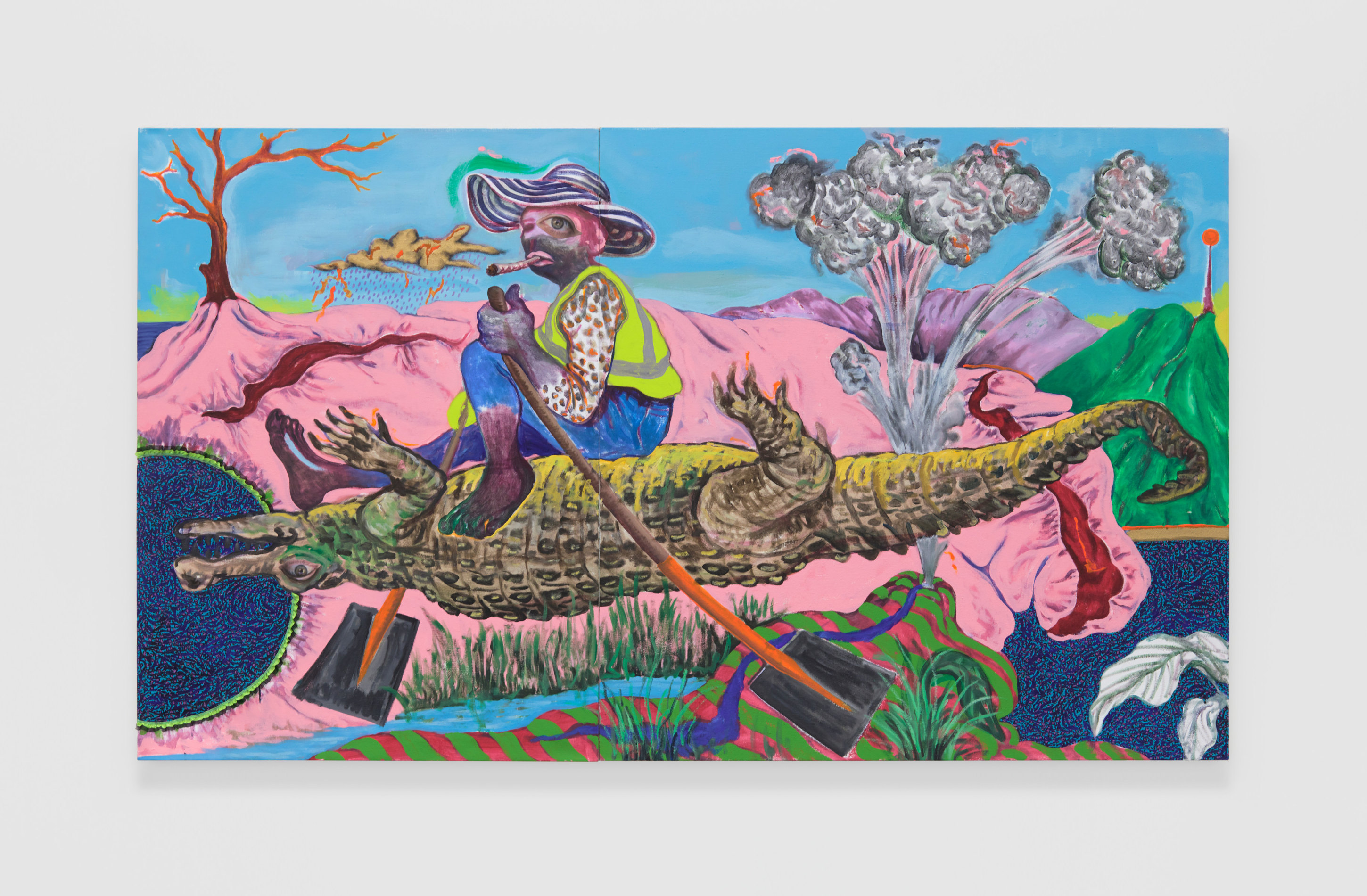 Simphiwe Ndzube Painting The Alligator Rider Nicodim Bhekizwe INXS Major LACMA