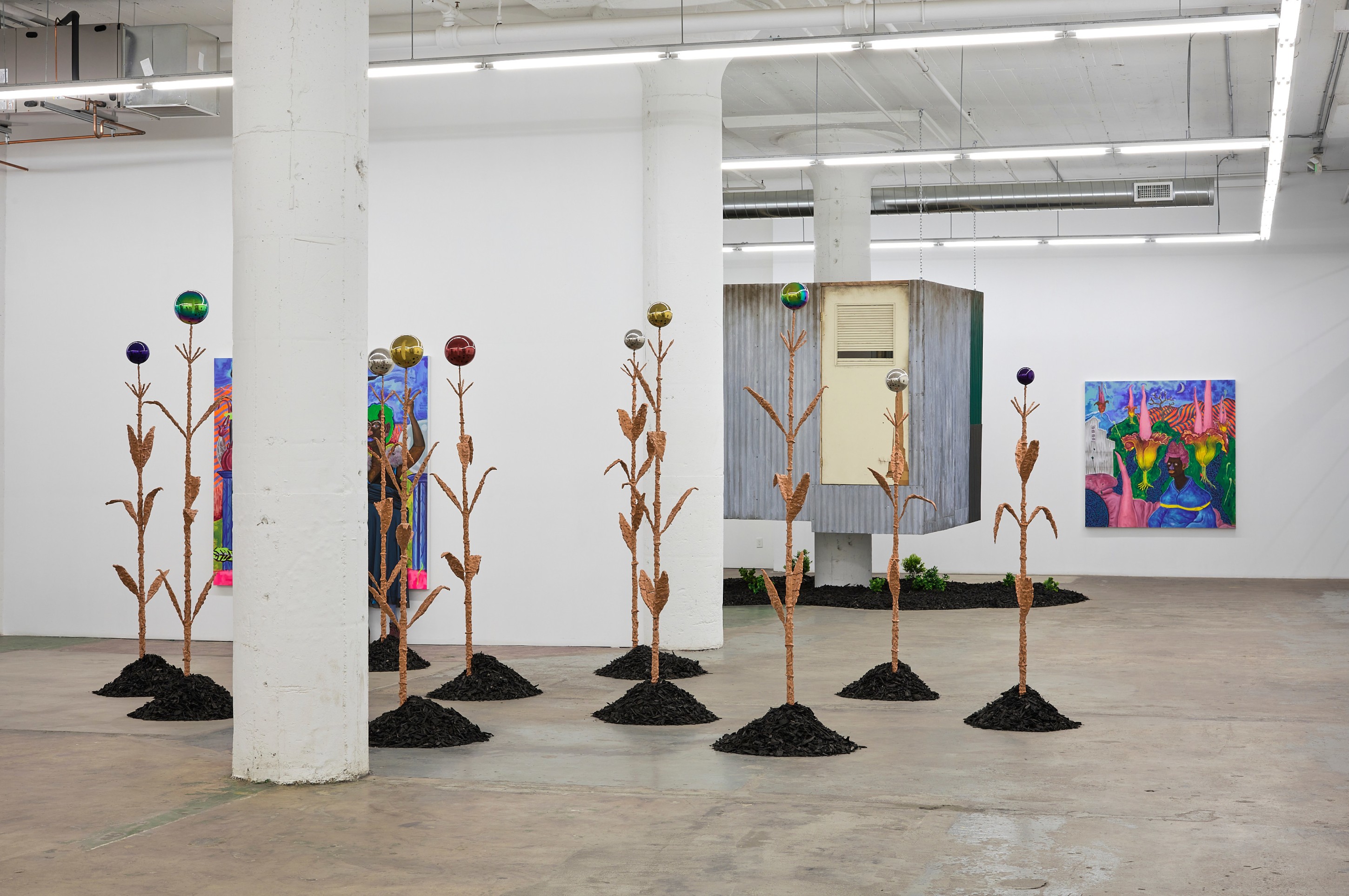 Simphiwe Ndzube Installation Gallery Nicodim Art Painting