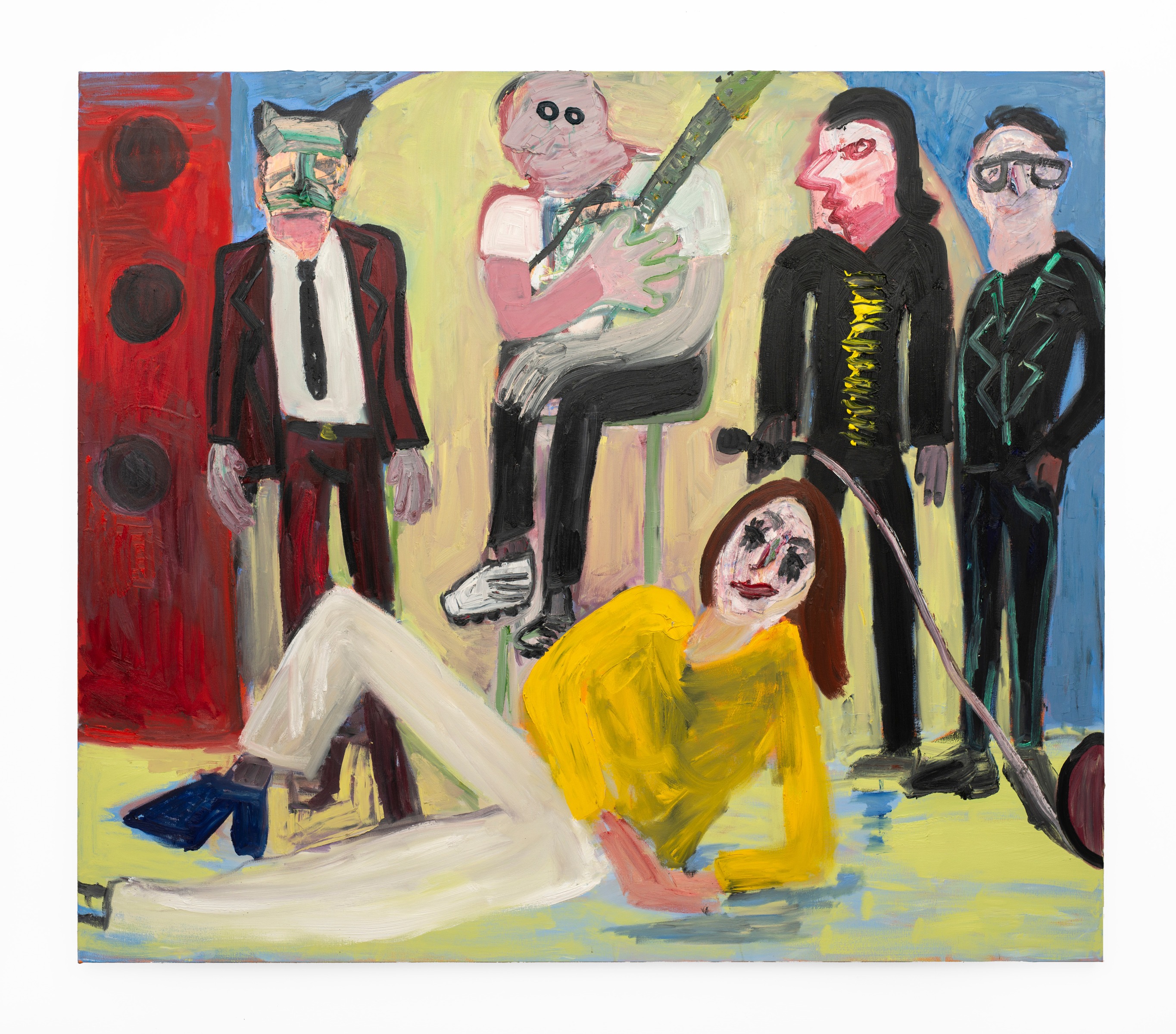 Georgina Gratrix Band Painting Portrait 2020 Nicodim The Honeytones The Bad Reviews