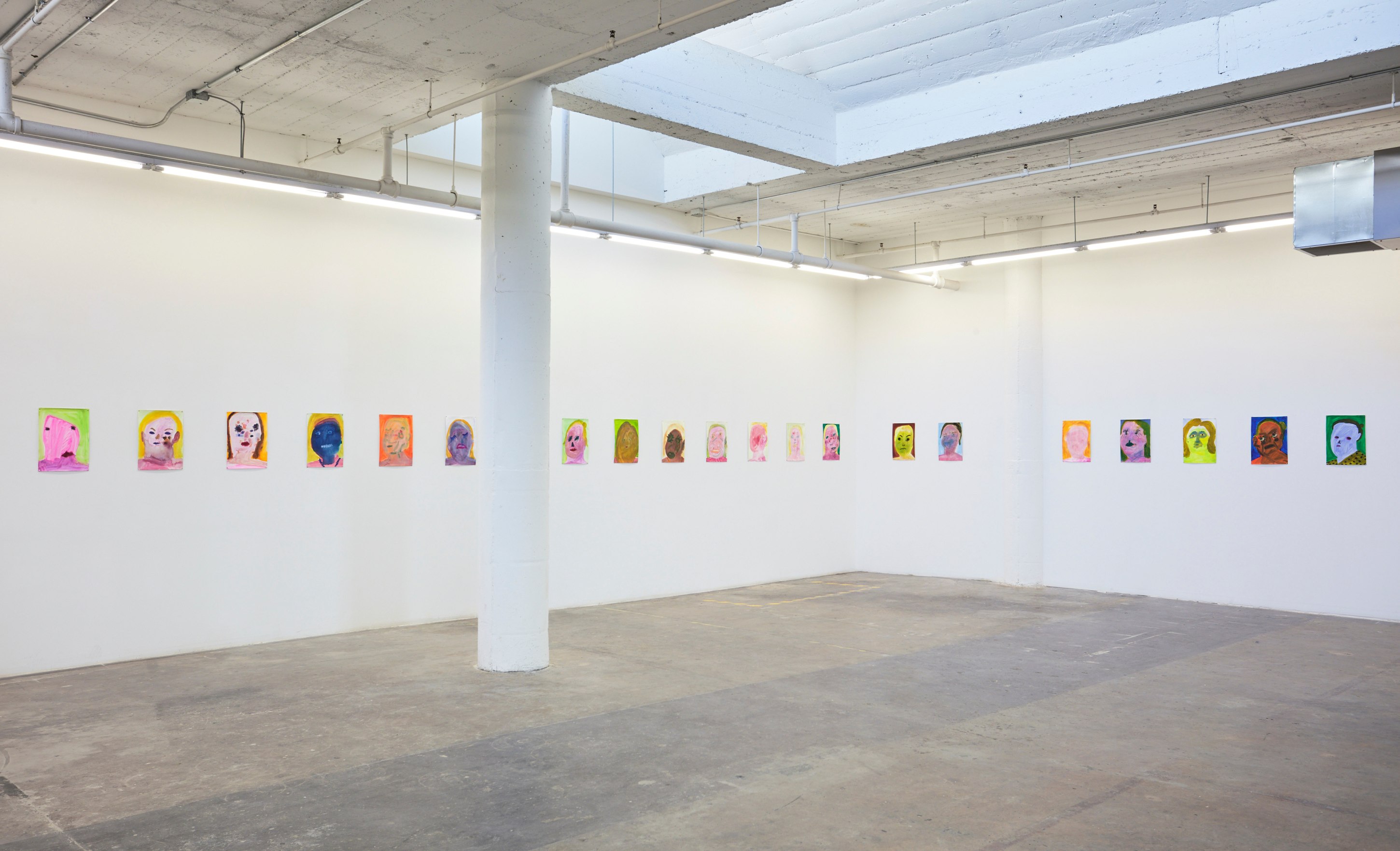 Georgina Gratrix Exhibition Nicodim Gallery Watercolors Portraits