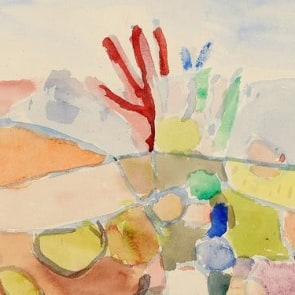 Detail of painting by Paul Klee
