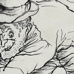 Detail from a drawing by George Grosz