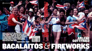 Bacaliatos and fireworks book cover by Arlene Gottfried