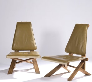 image of Pierre Chapo Pair of S46 chairs