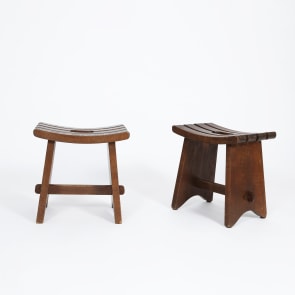 Francisque Chaleyssin pair of stools