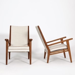image of Jacques Adnet armchairs