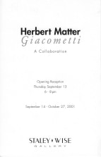 Herbert Matter + Giacometti: A Collaboration