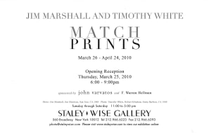 Match Prints: Jim Marshal and Timothy White