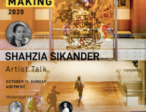 Artist talk by Shahzia Sikander moderated by Phalguni Guliani and Saloni Doshi