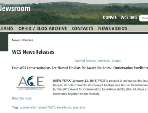 WCS Newsroom-News Releases