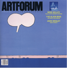 John Wesley Cover story in Artforum by Dave Hickey