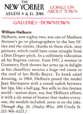 The New Yorker: “William Helburn: Ad Man” In The New Yorker