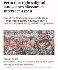 The Art Newspaper: Petra Cortright's digital landscapes blossom at Intersect Aspen