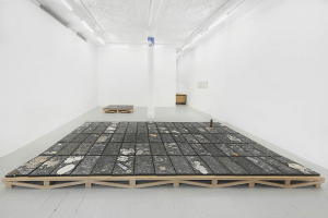 An installation view of Kahlil Robert Irving: Black ICE at the gallery
