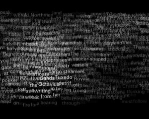 A black field with text overlapping in white. The image is a video still.