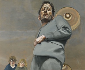 Lucian Freud, "Reflection with Two Children (Self-portrait)," 1965