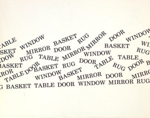 Basket, Table, Door, Window, Mirror, Rug