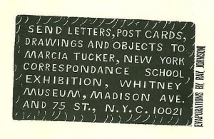 Ray Johnson: New York Correspondence School Exhibition