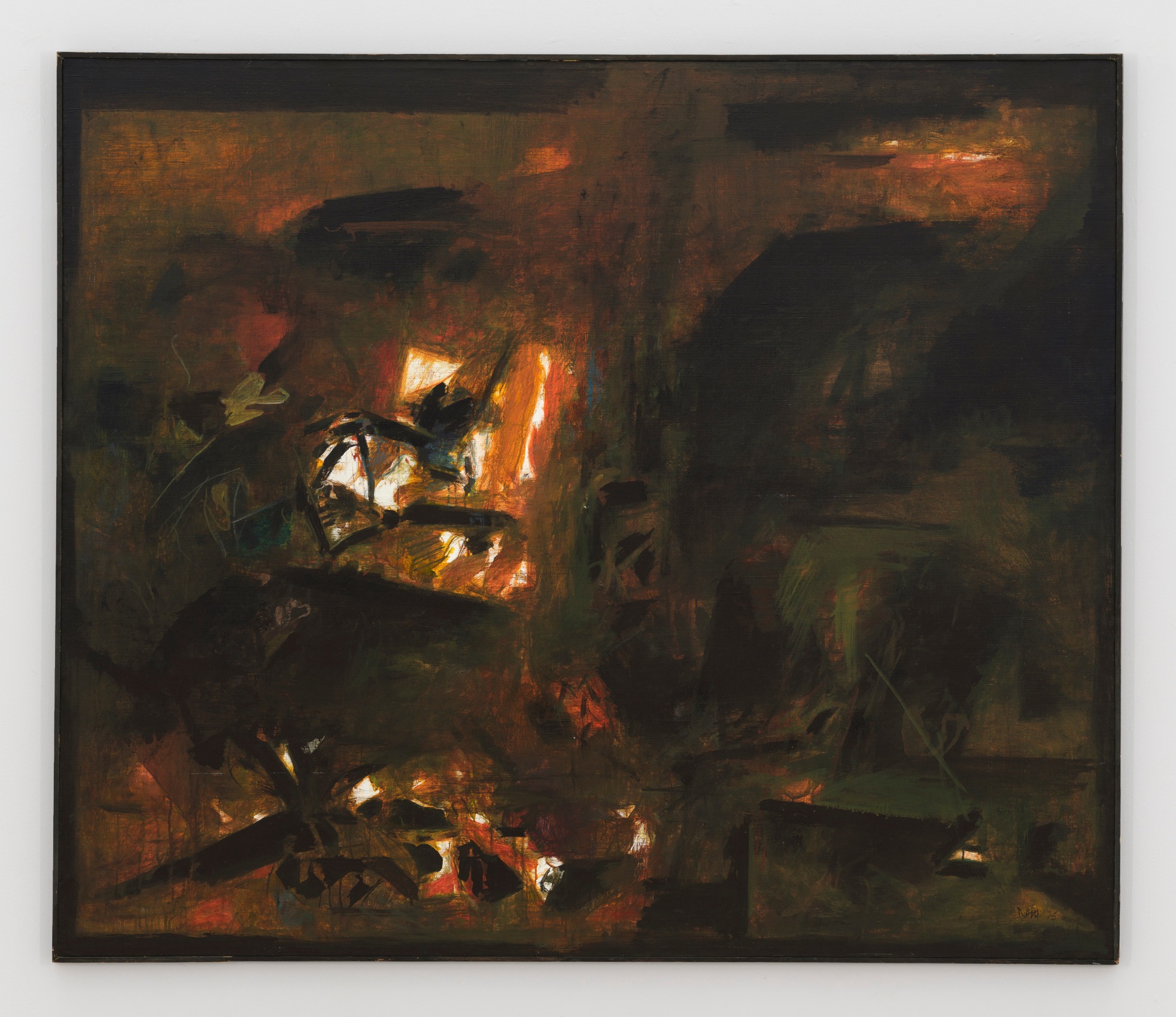 Abstract brown painting