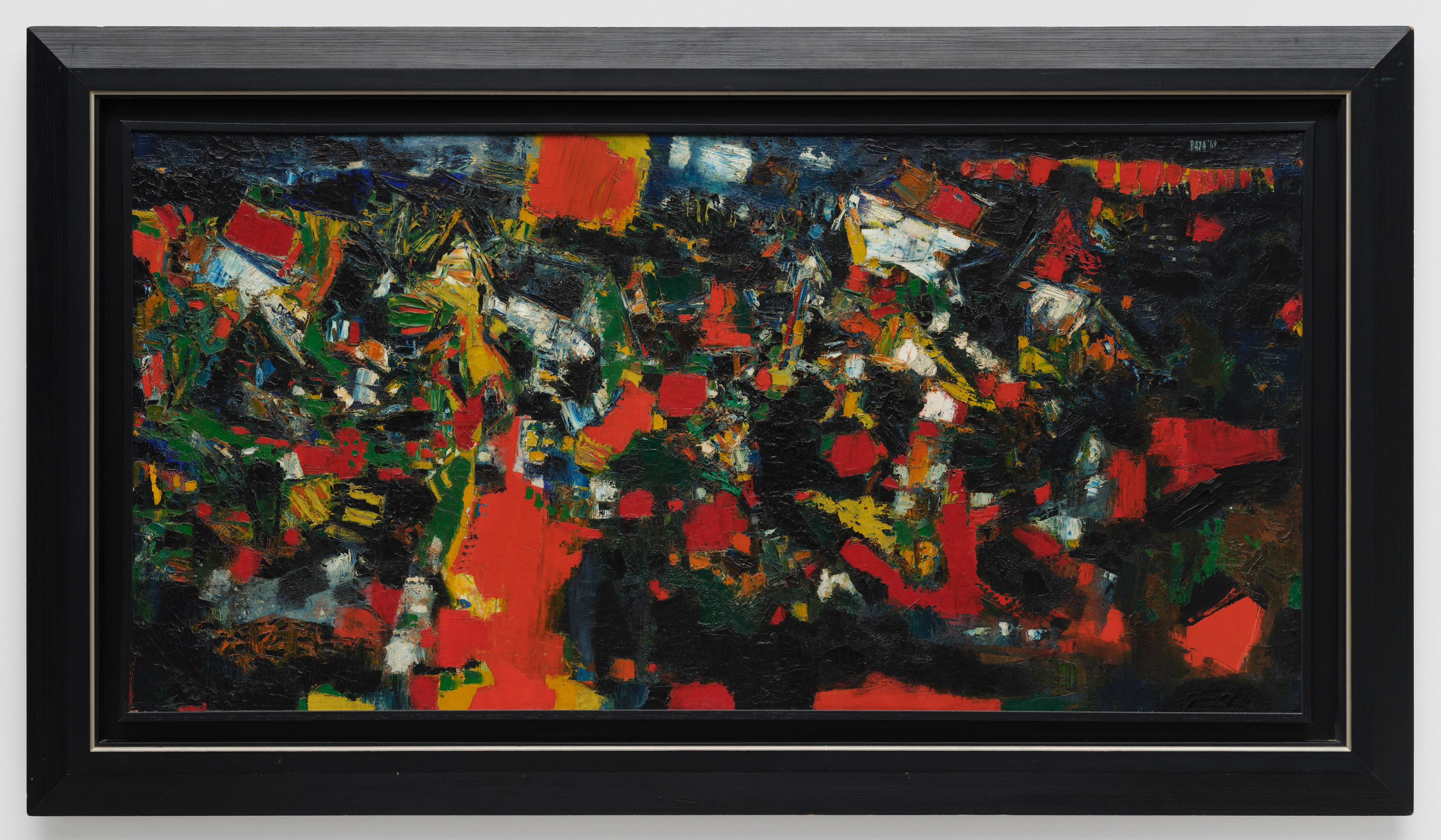 Abstract landscape painting