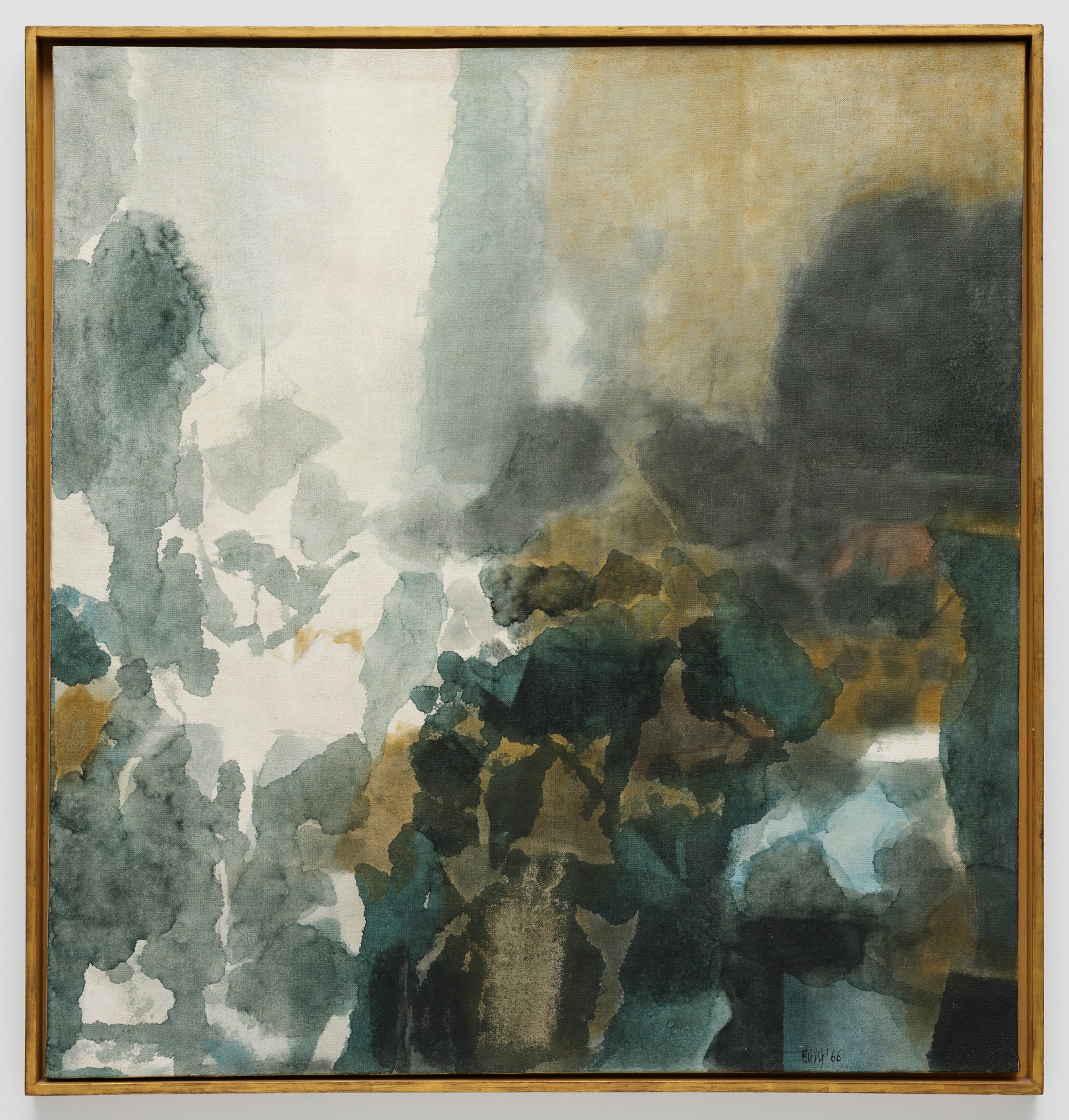 S. H. Raza,&nbsp;January 24,&nbsp;1966,&nbsp;Acrylic on canvas,&nbsp;51 x 54 in (130 x 137 cm), &nbsp;