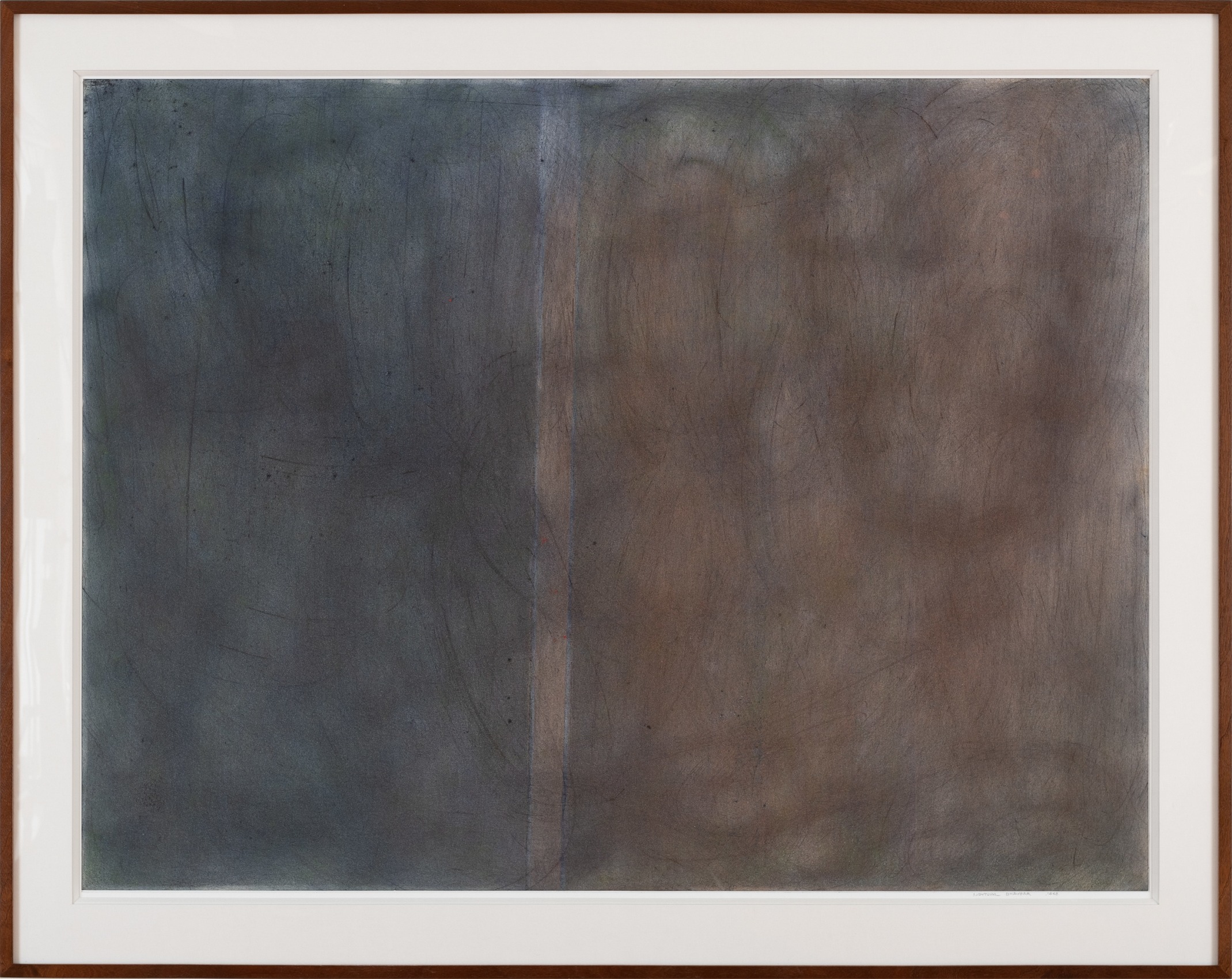 Natvar Bhavsar, UNTITLED III, 1968, Dry pigments with oil and acrylic mediums on paper, 43 x 52 in