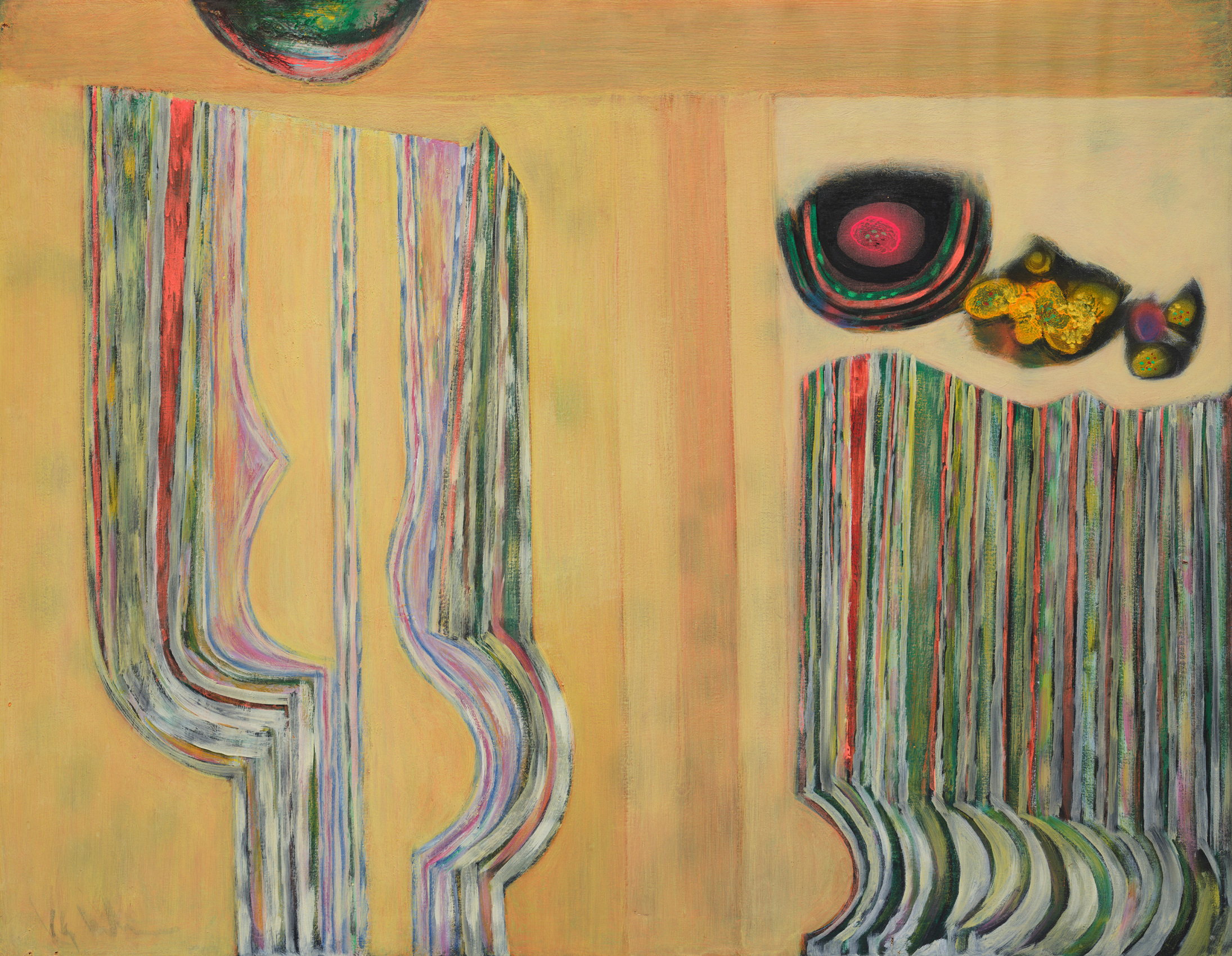 K. S. Kulkarni, Untitled, 1970, Acrylic on canvas, 30 x 38 in