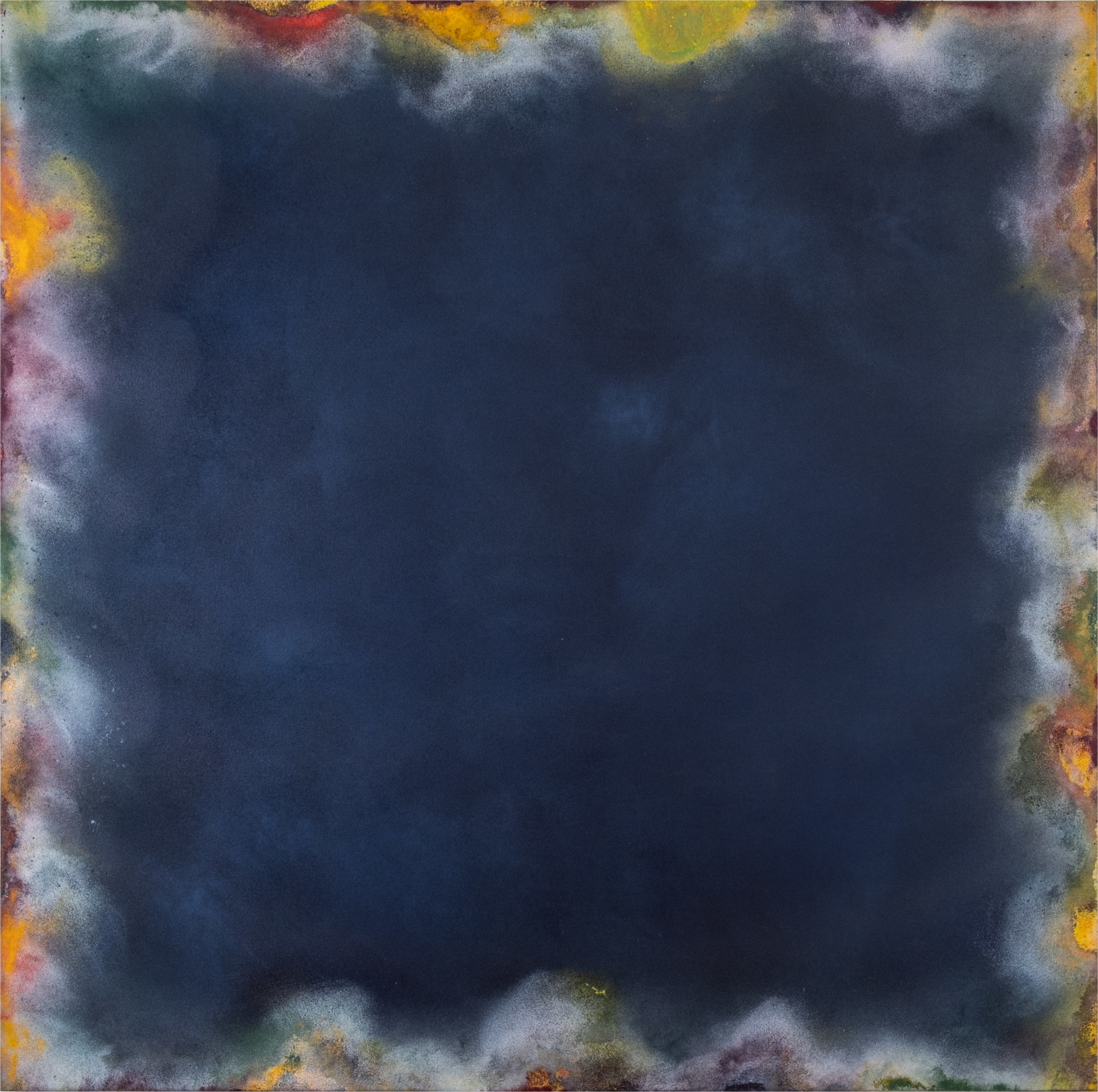 Natvar Bhavsar, REE-THA, 1972, Dry pigments with oil and acrylic mediums on canvas, 96 x 96 in
