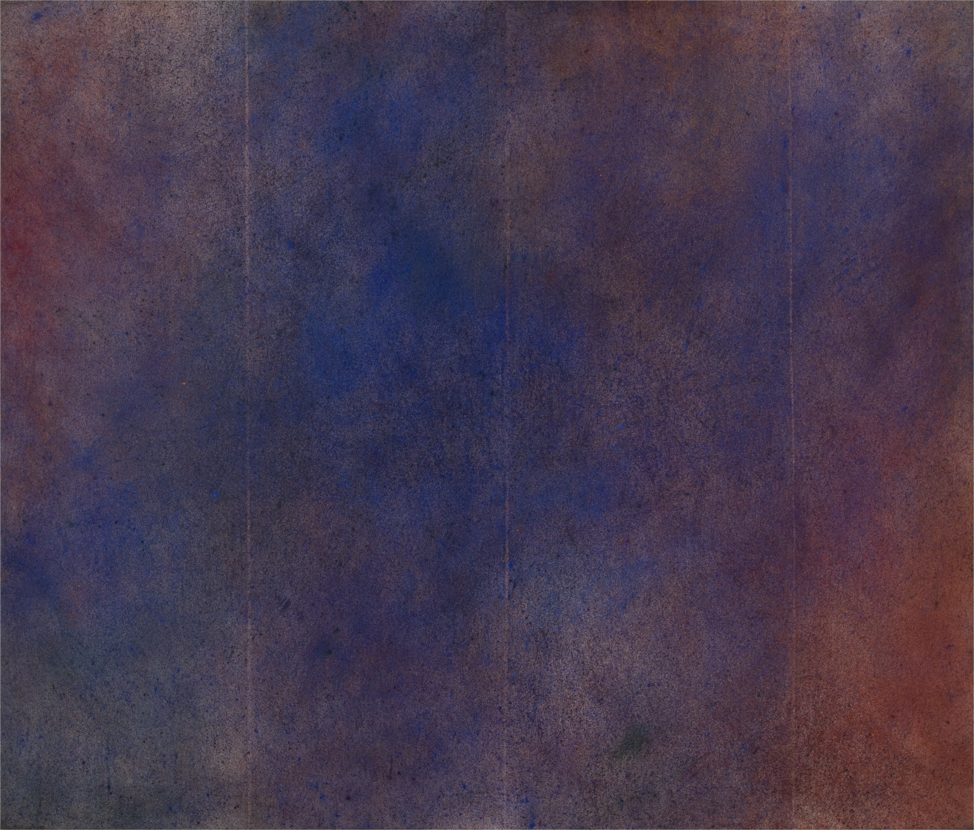 Natvar Bhavsar, VISHAKAA, 1969, Dry pigments with oil and acrylic mediums on canvas, 82 x 96 3/8 in