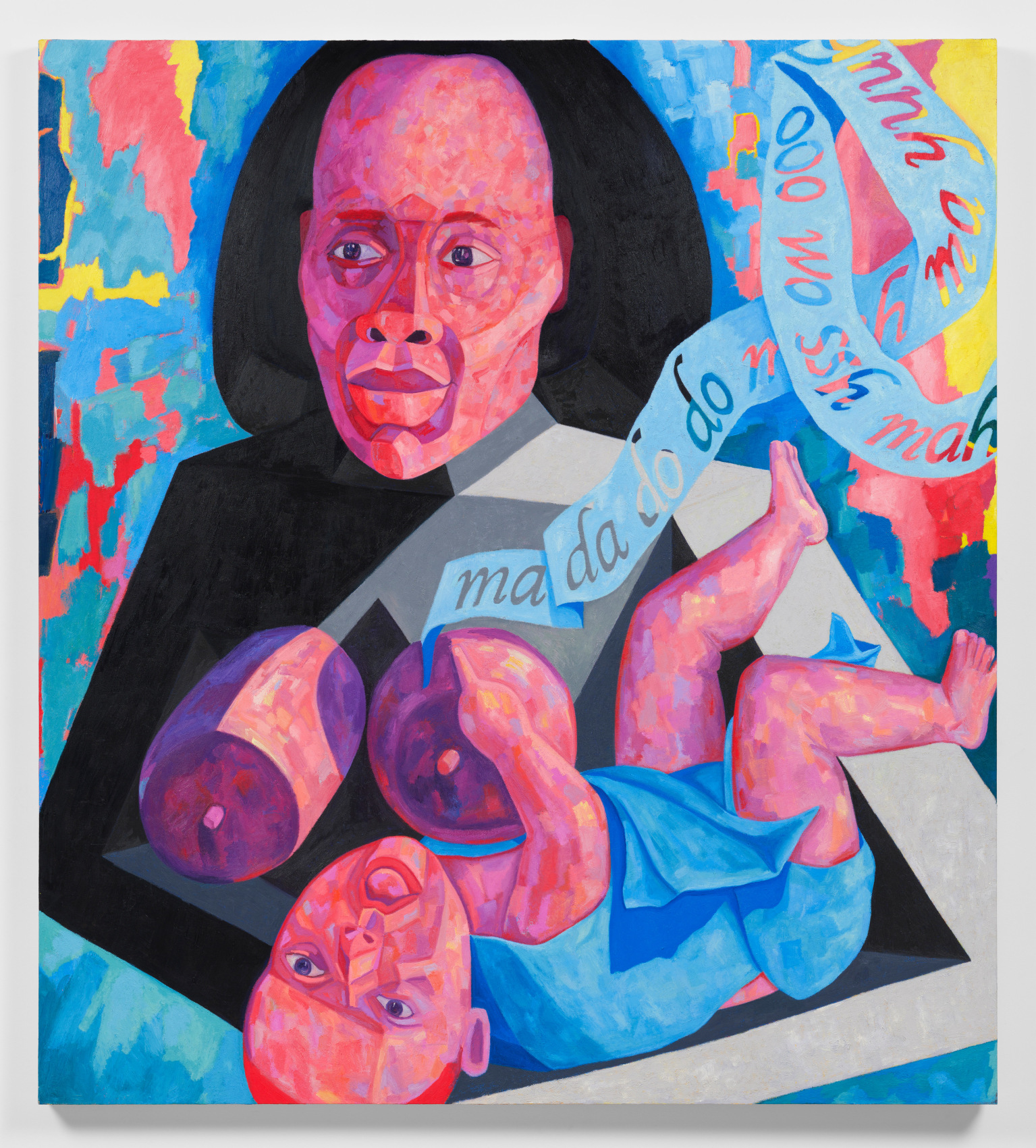 Portrait of the artist as her ancestor breastfeeding a baby