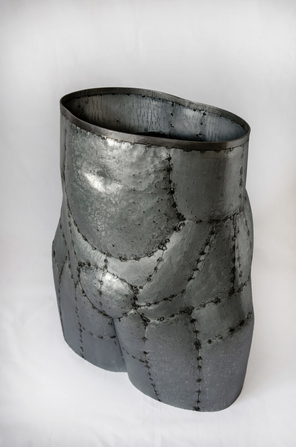 Naiza Khan, Body-bullet,&nbsp;2008,&nbsp;Galvanised steel,&nbsp;18 x 16.5 x 8.5 in
