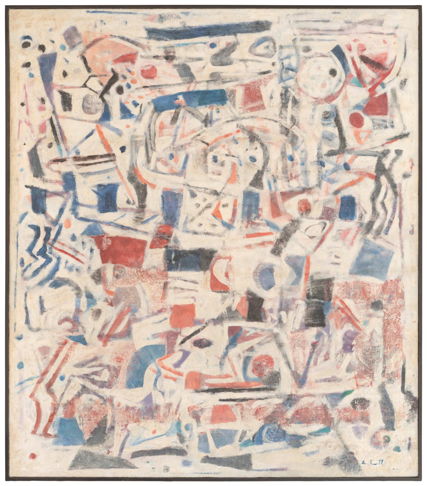 Achuthan Kudallur, Untitled, n/d,&nbsp;Oil on canvas, 69 x 60&nbsp;⅕ in (175.3 x 152.9 cm), KUDAC033