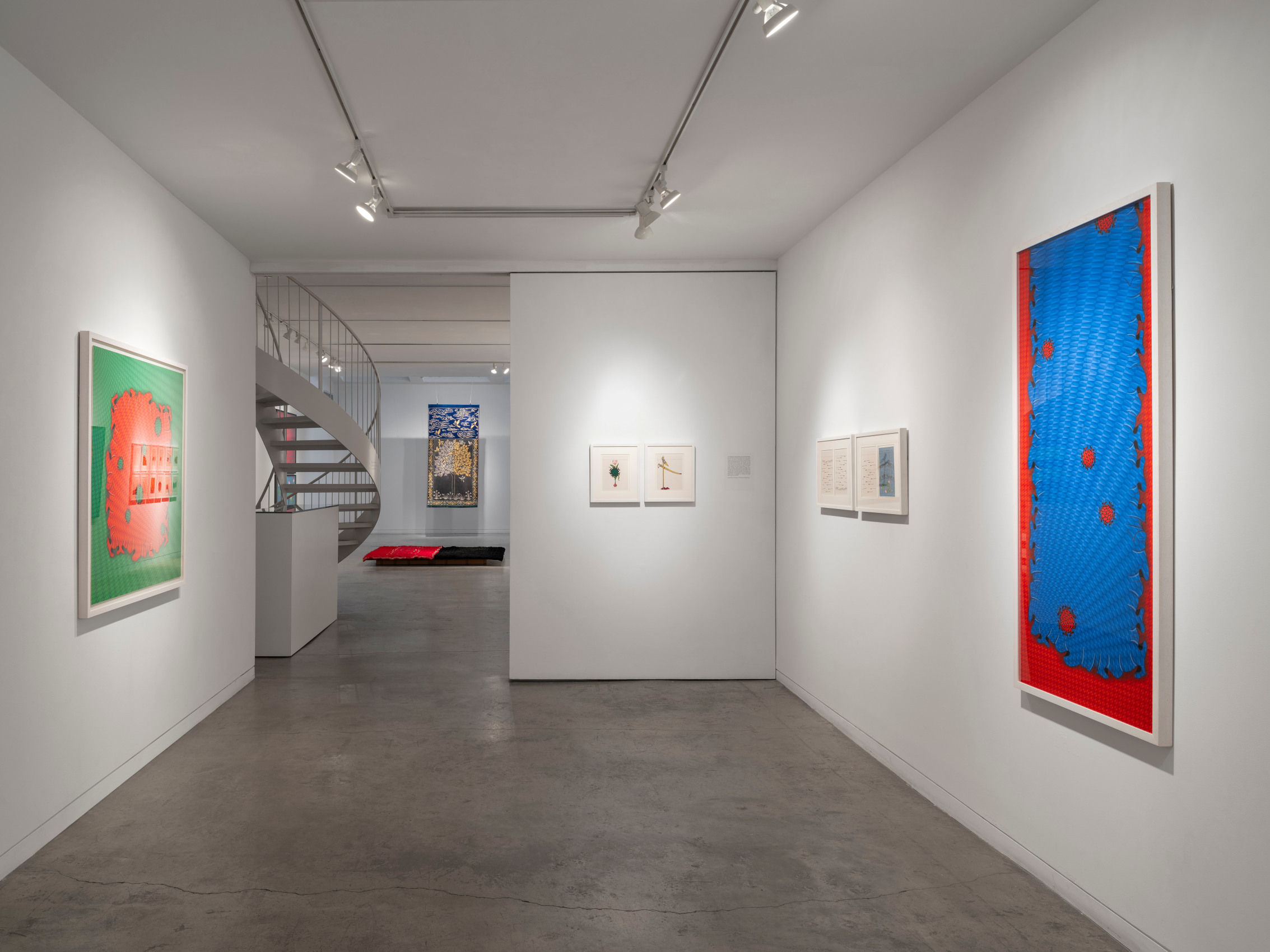 Installation view of Aisha Khalid's At The Circle's Center - photography by Sebastian Bach