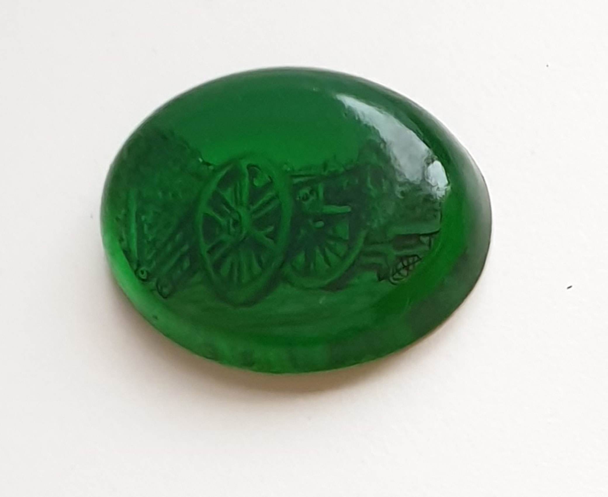 Saba Qizilbash, Zamzama Gun,&nbsp;2019,&nbsp;Graphite on mylar cast in resin,&nbsp;1 x 1.5 in