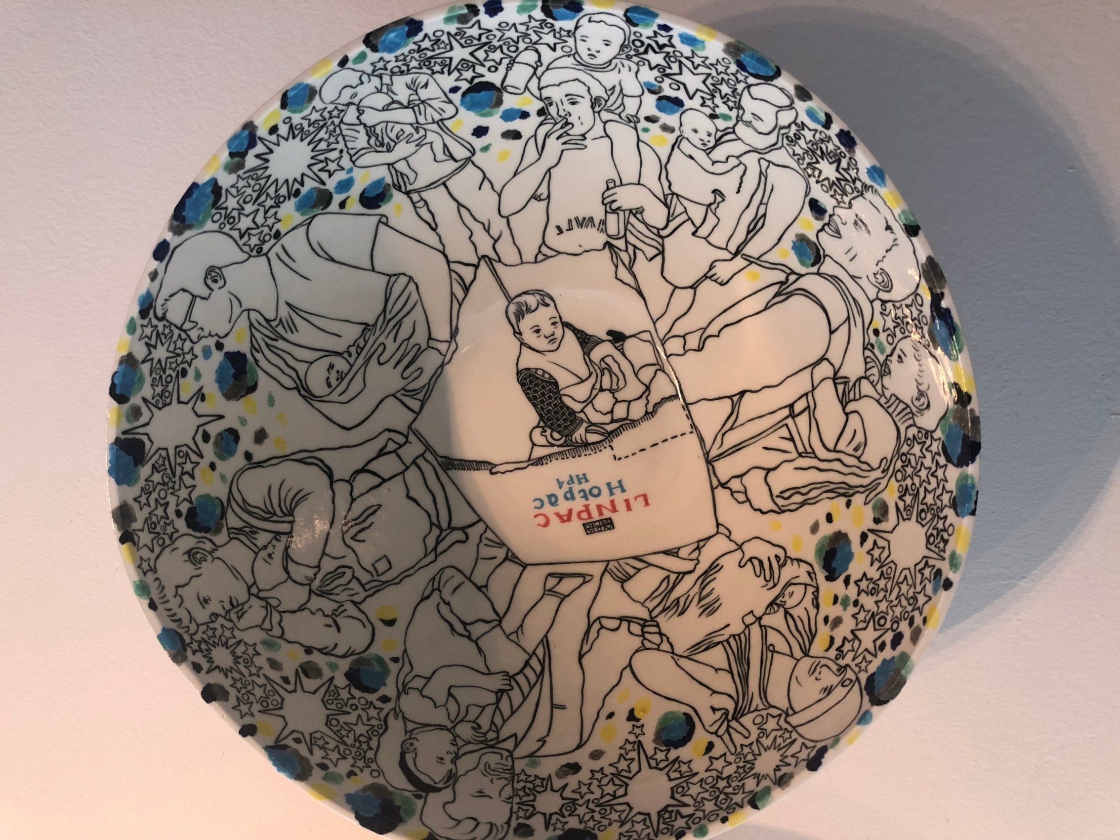 Faiza Butt, From the series Dinner Dialogue 3,&nbsp;2017,&nbsp;Ceramic,&nbsp;13 x 13 x 6 in