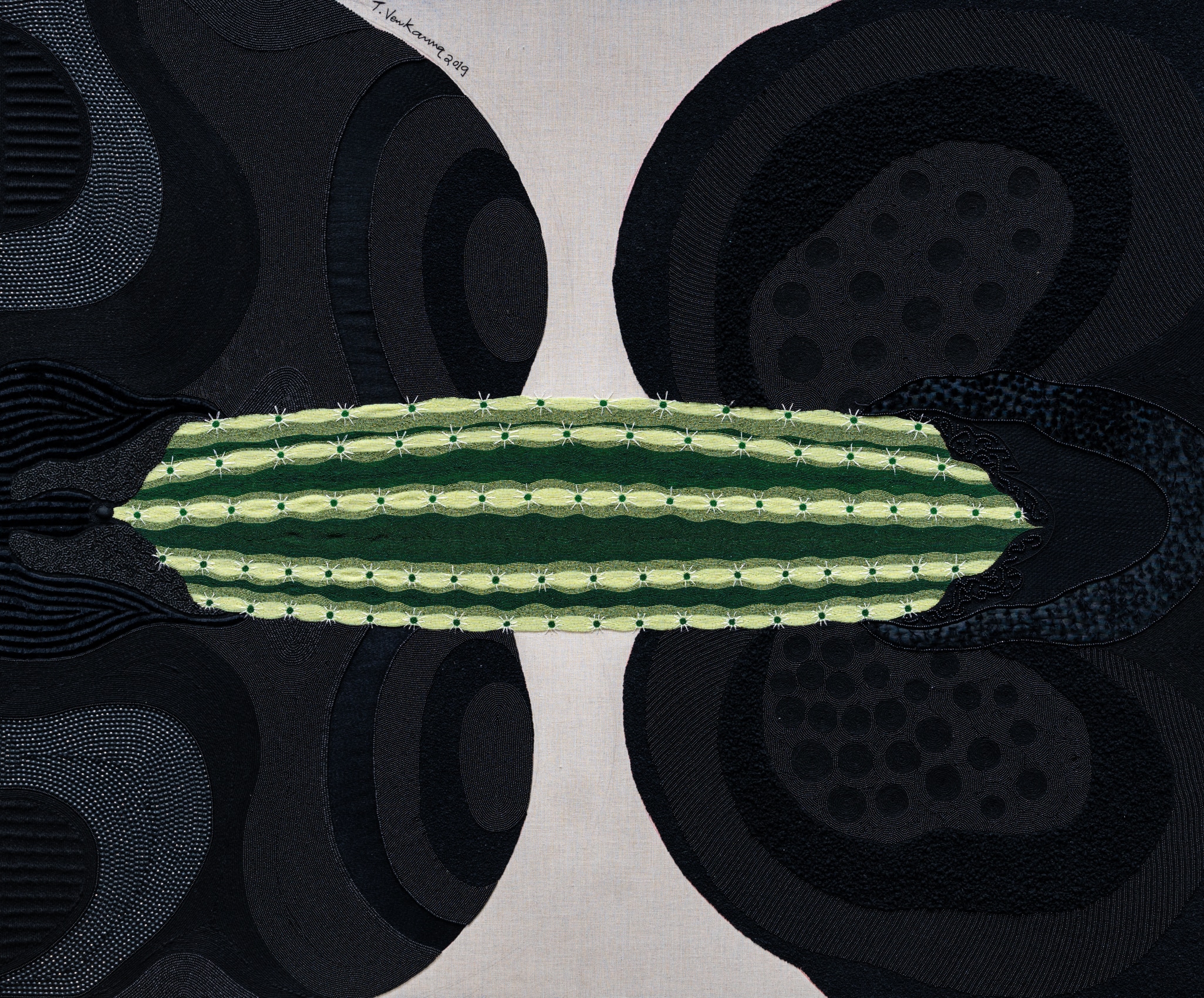 Embroidered painting