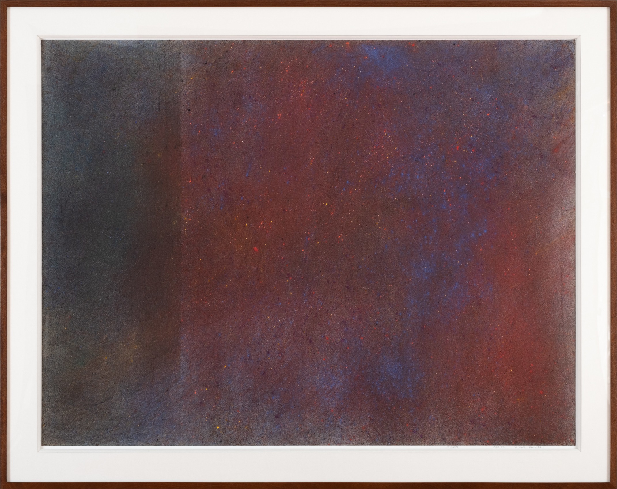 Natvar Bhavsar, UNTITLED VI, 1969, Dry pigments with oil and acrylic mediums on paper, 43 x 52 in