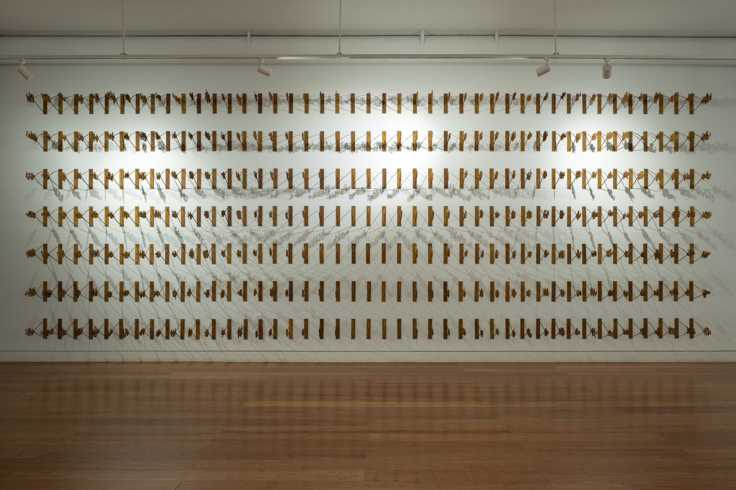 Rachid Kora&iuml;chi,&nbsp;Les Sept Stations Celestes,&nbsp;2019, Corten steel, Variable dimensions