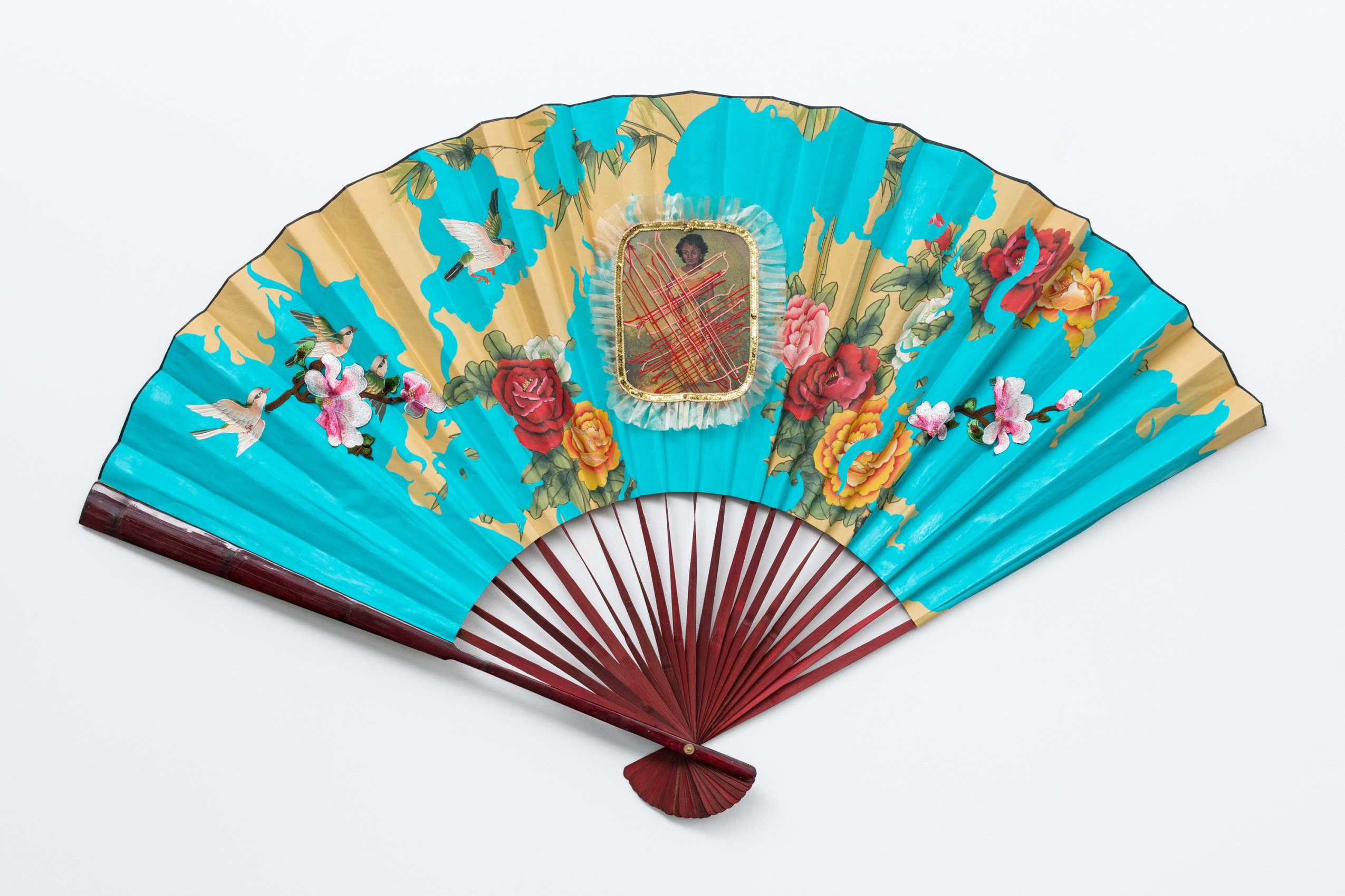 Suchitra Mattai, Portrait of a girl in a garden in thought