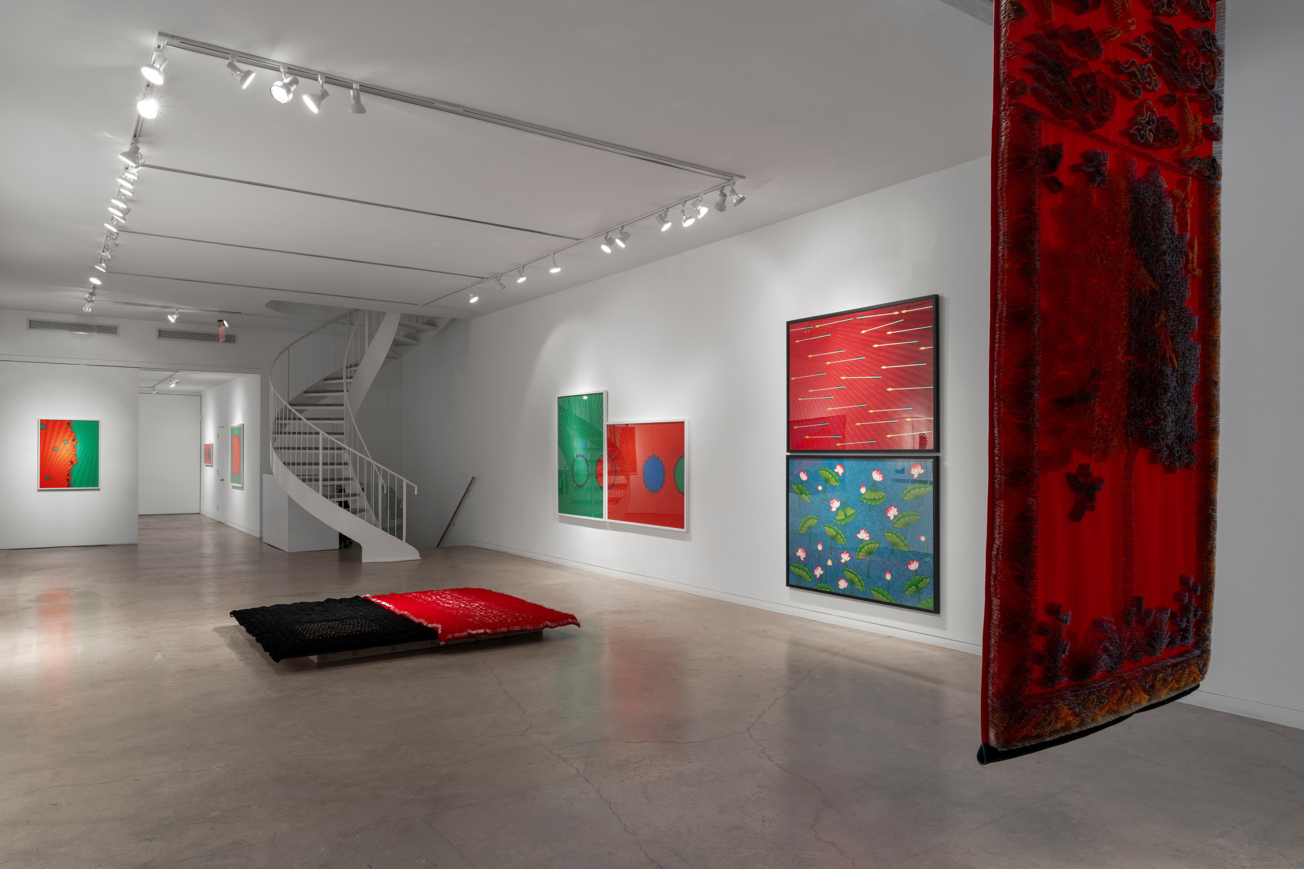 Installation view of Aisha Khalid's At The Circle's Center - photography by Sebastian Bach