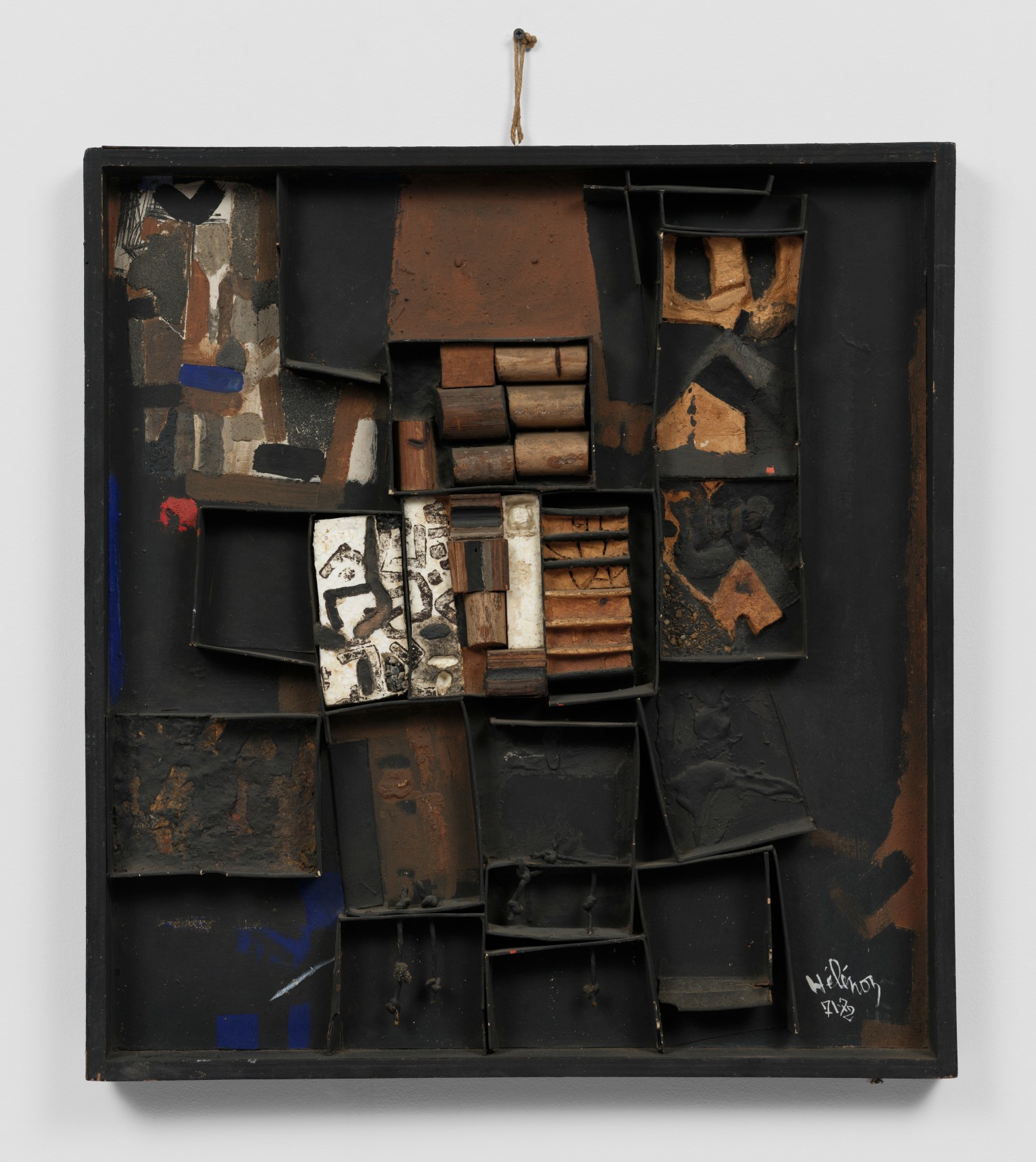 An early Expression Bidonville (Shantytown Expression) mixed media artwork