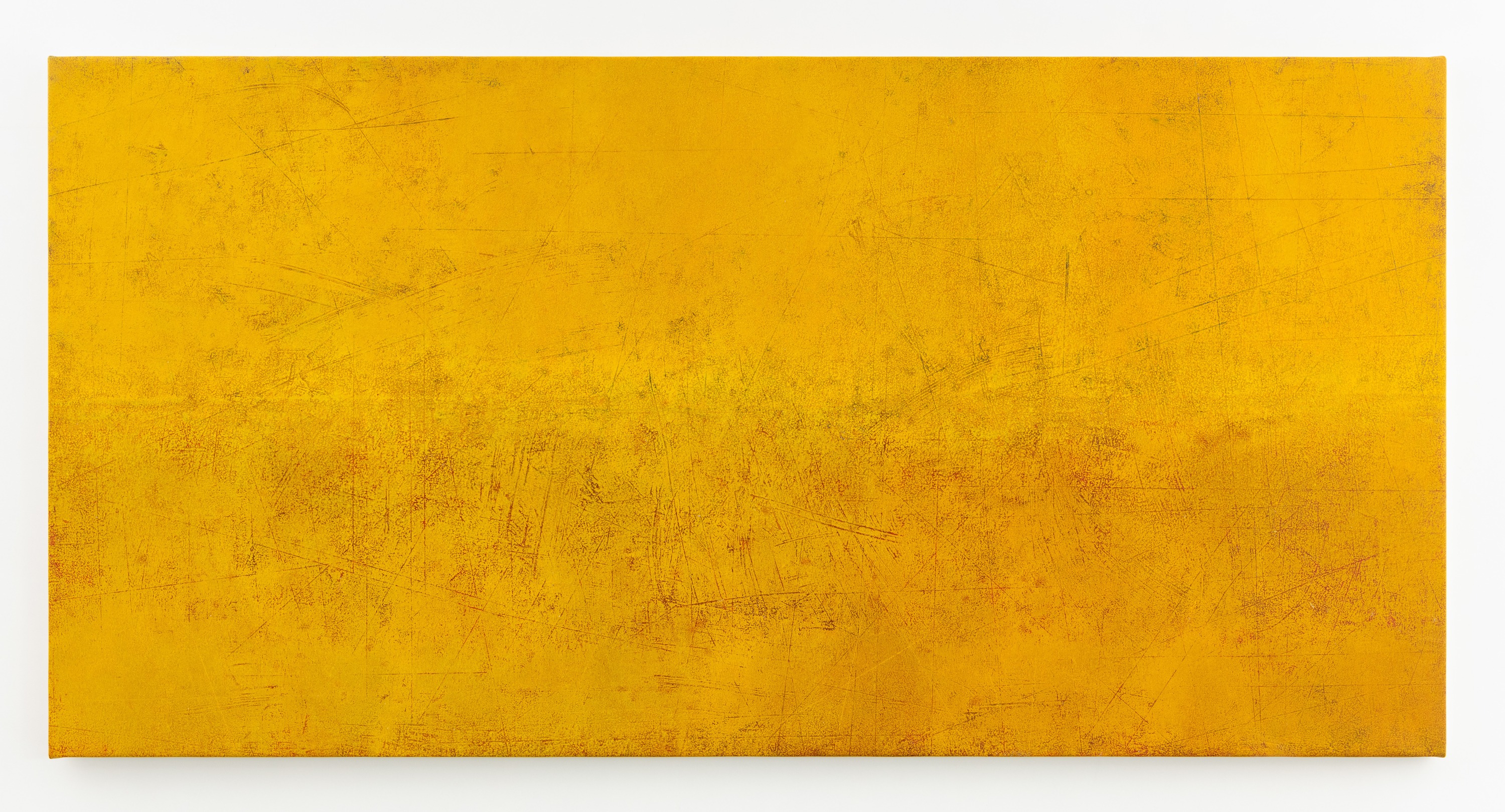 abstract yellow horizontal painting