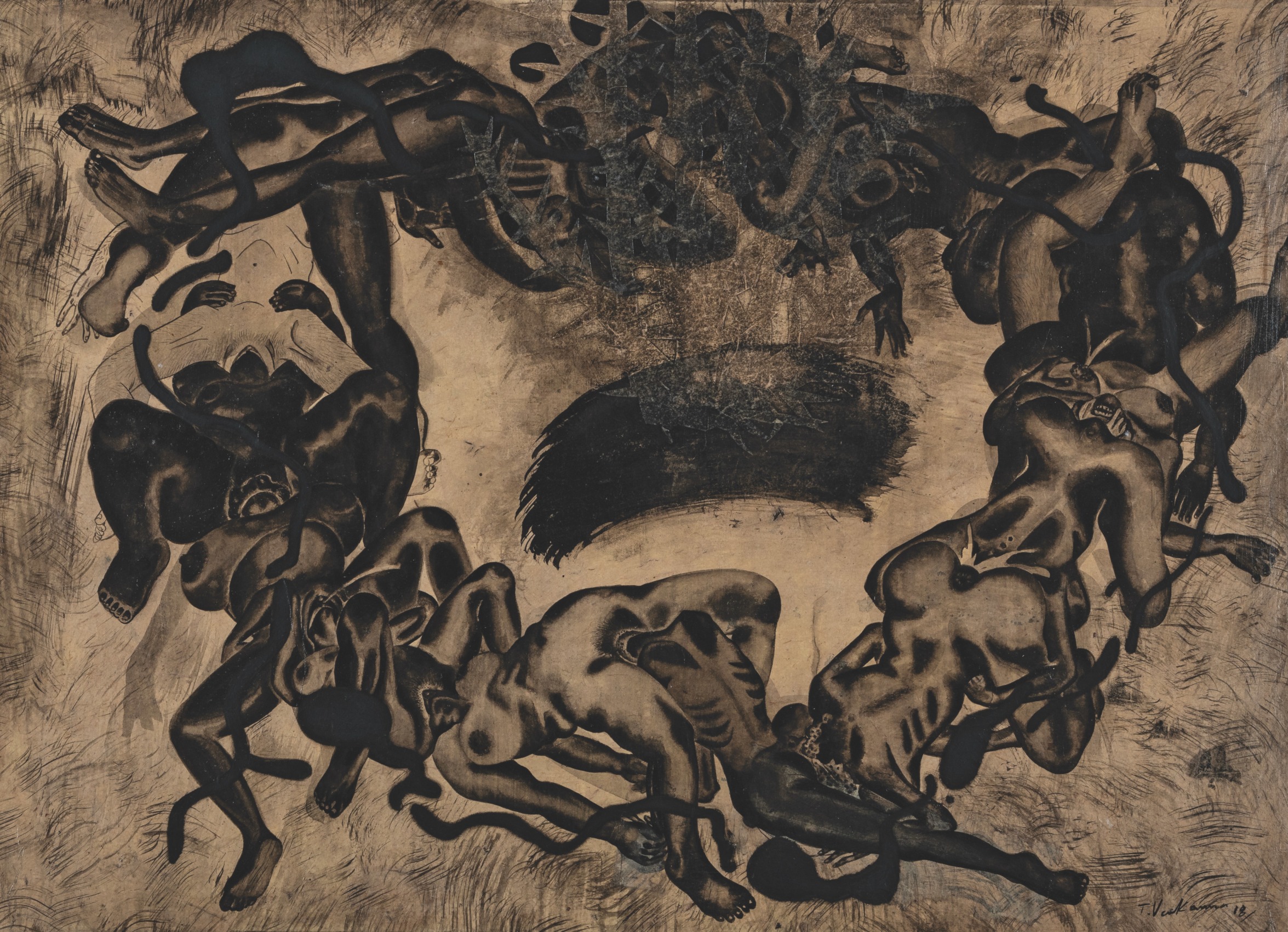 Drawing on rice paper