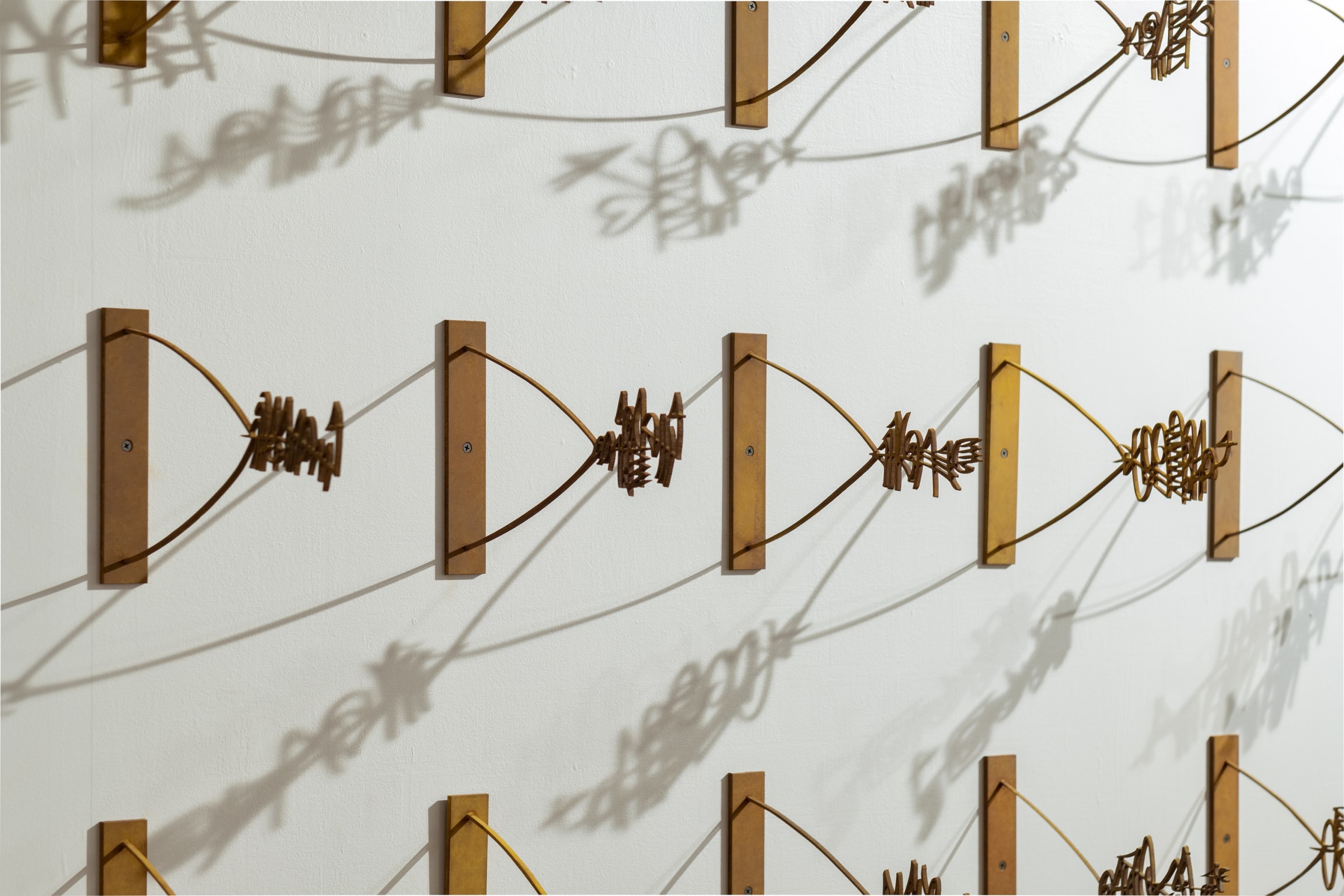 Rachid Kora&iuml;chi, Les Sept Stations C&eacute;lestes,&nbsp;2018,&nbsp;700 Corten steel sculptures,&nbsp;Dimensions variable