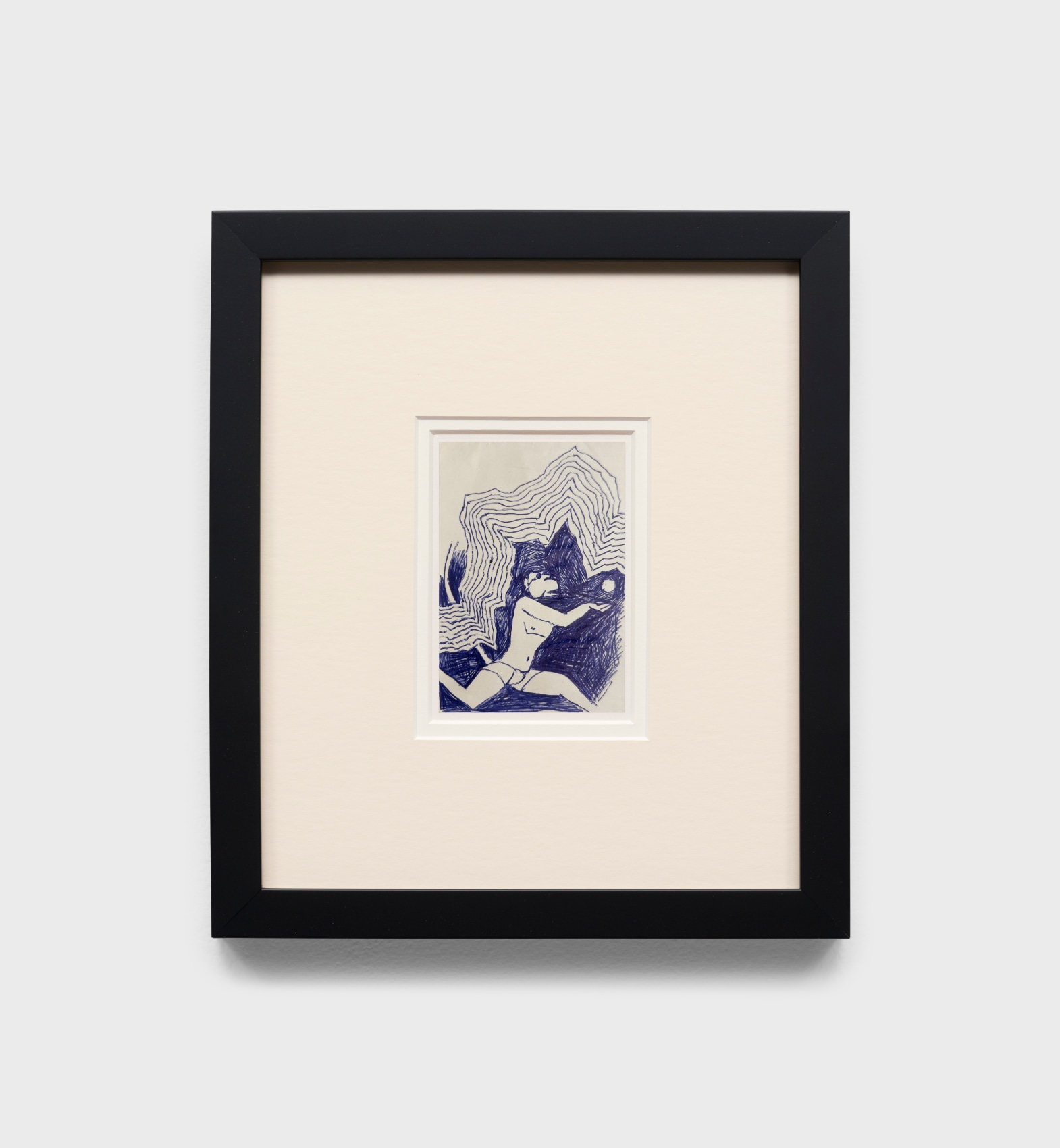 ink drawing of Hanuman