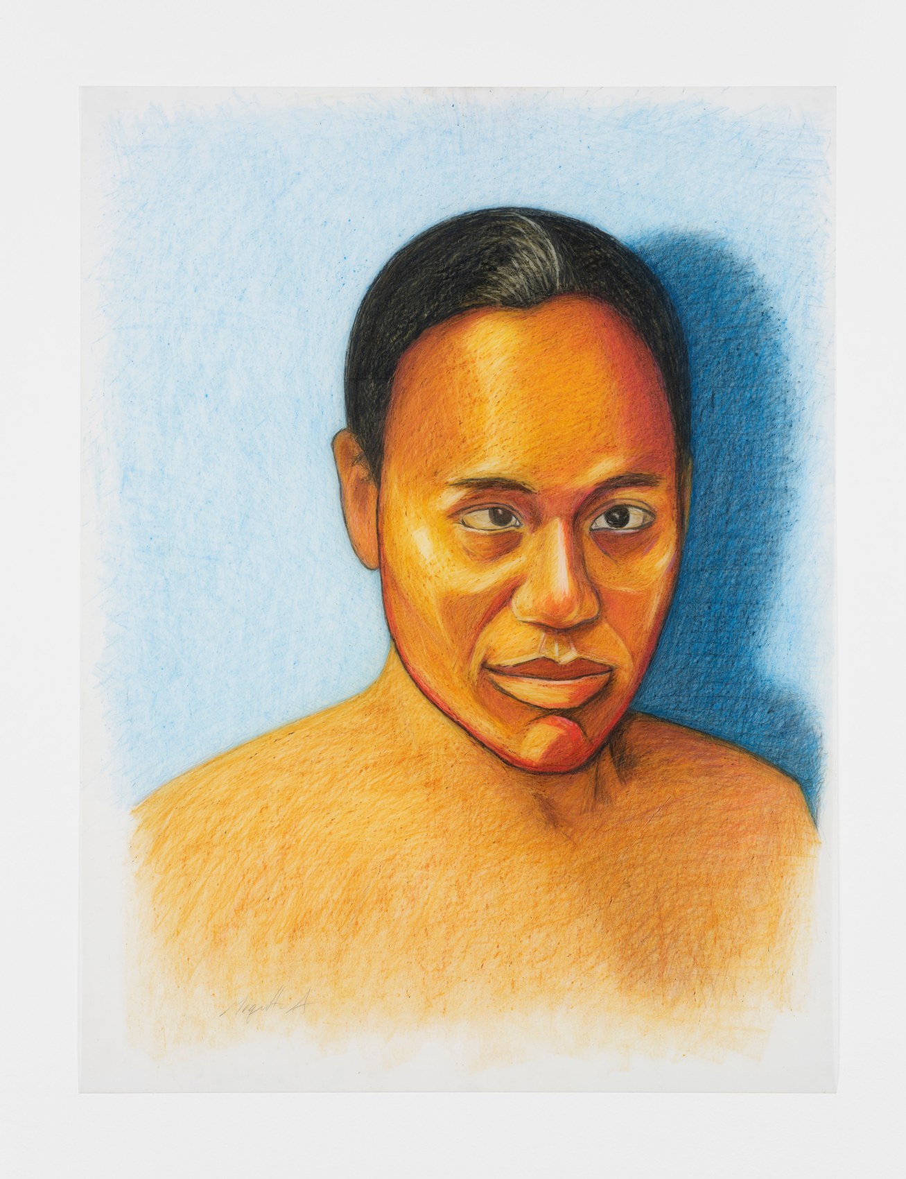 Portrait study of the artist