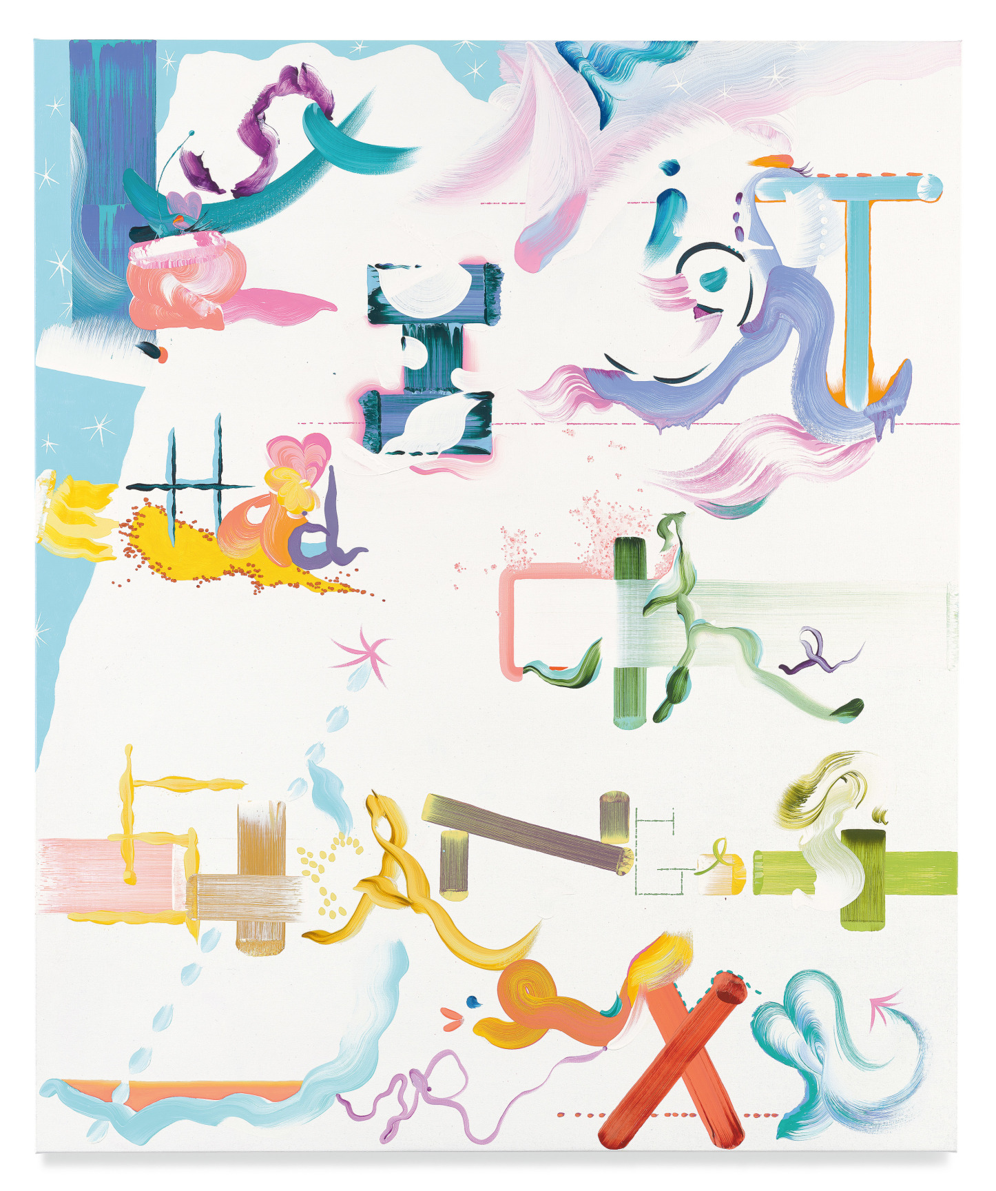 Last night I had the strangest dream, 2022, Oil and acrylic on linen, 60 x 50 inches, 152.4 x 127 cm, MMG#34587