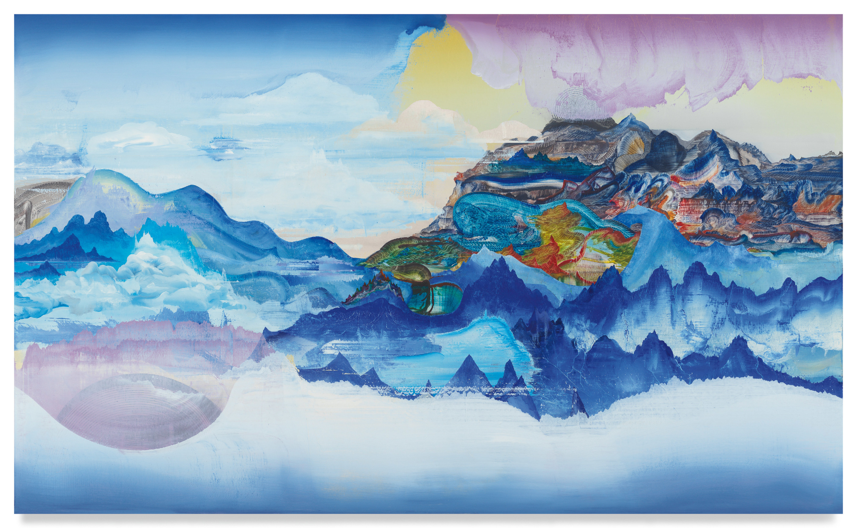 Brainflower, 2021, Oil on linen, 76 x 126 inches, 193 x 320 cm, MMG#33751